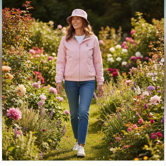 Burberry Pink Golf Jacket